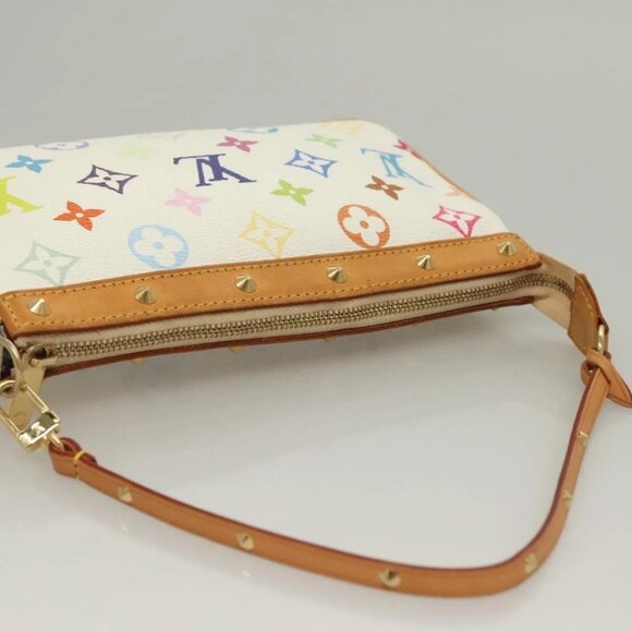 LOUIS VUITTON Multicolor Pochette Accessoires Pouch White - Picture 6 of 16